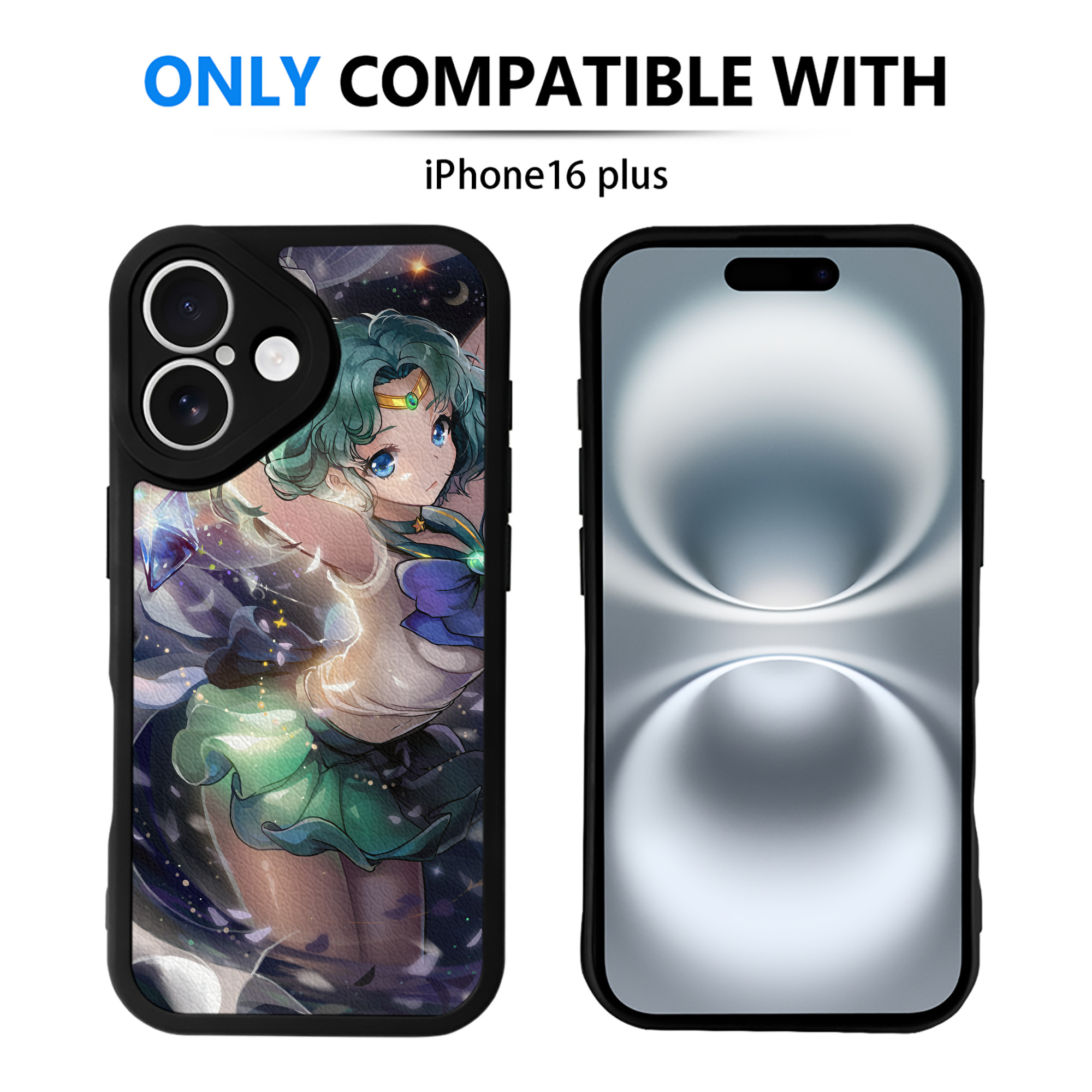 （画像用） 美少女戦士セーラームーン Sailor Moon 【iPhone 16シリーズ対応】シリコンスマホケース（レザー調） 材質：シリコン